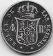 Espagne - 4 Reals - 1853 - Argent - Premières Frappes