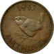 Monnaie, Grande-Bretagne, George VI, Farthing, 1947, TTB, Bronze, KM:843 - B. 1 Farthing