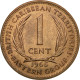 Monnaie, Etats Des Caraibes Orientales, Elizabeth II, Cent, 1965, TTB, Bronze - Territoires Britanniques Des Caraïbes