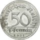 Monnaie, Allemagne, République De Weimar, 50 Pfennig, 1921, Munich, TTB - 50 Rentenpfennig & 50 Reichspfennig