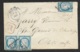 Charente Infre-Enveloppe-GC 3316 De Saujon-Recommandé - 1849-1876: Période Classique