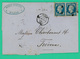 Paris - Trevoux - Avoir Sté Barjavel - Dorure - 31 Janv. 1860 1 Février 1860 - Courrier Pli Postal - TTB - 2x20 Ces - - 1849-1876: Période Classique