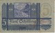 BILLETE DE AUSTRIA DE 5 SCHILLING DEL AÑO 1927 (BANKNOTE-BANK NOTE) - Austria