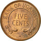 Monnaie, Uganda, 5 Cents, 1966, TTB, Bronze, KM:1 - Ouganda