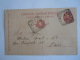 Italie Italia Entier Postal Stationary Cartolina 1902 Racconigi (Cuneo) -&gt; Paris - Interi Postali