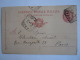 Italie Italia Entier Postal Stationary Cartolina 1902 Racconigi (Cuneo) -&gt; Paris - Entiers Postaux