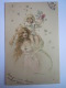 Illustration Femme Avec Enfant Art Nouveau Vrouw Met Kind Gelopen Circulée 1909 - Avant 1900