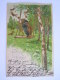 Illustration Art Nouveau Jugendstil Gaufrée Pfingsten Meikever Hanneton Maikäfer Balençoire 1903 Merkelsdorf Litho - Insectes