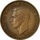 Monnaie, Grande-Bretagne, George VI, Farthing, 1948, TB+, Bronze, KM:843 - B. 1 Farthing