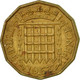 Monnaie, Grande-Bretagne, Elizabeth II, 3 Pence, 1963, TB+, Nickel-brass, KM:900 - F. 3 Pence