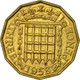 Monnaie, Grande-Bretagne, Elizabeth II, 3 Pence, 1958, TB+, Nickel-brass, KM:900 - F. 3 Pence