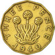 Monnaie, Grande-Bretagne, George VI, 3 Pence, 1940, TTB, Nickel-brass, KM:849 - F. 3 Pence