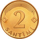 Monnaie, Latvia, 2 Santimi, 2000, SUP, Copper Clad Steel, KM:21 - Lettonie