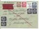 Dt.- Reich (003181) Expressbrief Zusammendruck MNR S167, S171, W82, 516, 513, 512, 519, Gelaufen Gallin Am 20.3.1940 - Zusammendrucke