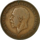 Monnaie, Grande-Bretagne, George V, 1/2 Penny, 1934, TB+, Bronze, KM:837 - C. 1/2 Penny