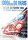 1000km. De Paris 1961  à Linas Montlhéry   -  Publicité  -  CPR - Le Mans