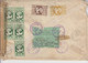 Sur Enveloppe En Recommandé Par Avion 17 Timbres Afrique équatoriale Française. CAD 1945. Cachets Contrôle Douane. (773) - Lettres & Documents