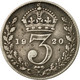 Monnaie, Grande-Bretagne, George V, 3 Pence, 1920, TTB, Argent, KM:813 - F. 3 Pence