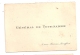 GENERAL DE TOURNADRE   B390 - Visitenkarten