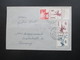 Japan 1958 Luftpost Beleg Sportmarken Badminton Und Gewichtheben. Par Avion Stempel - Storia Postale