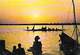 Afrique  MALI Coucher De Soleil Sur Le Fleuve Niger (pirogue Sunset)(- Editions DELROISSE) *PRIX FIXE - Mali