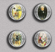 Carl Larsson Painting Fan ART BADGE BUTTON PIN SET 3 (1inch/25mm Diameter) 35 DIFF - Autres & Non Classés