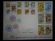 Ouganda Fdc 1969 Kampala ,serie Fleurs 15 Timbres , Joli Document - Ouganda (1962-...)