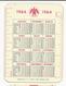 Calendar * Portugal * 1964 * Eagloil * H. Vaultier & Cª - Klein Formaat: 1961-70
