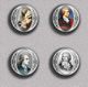 Writer Wolfgang Von Goethe ART BADGE BUTTON PIN SET 2 (1inch/25mm Diameter) 35 DIFF - Berühmte Personen