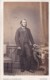 ANTIQUE CDV PHOTO - BEARDED MAN BY TABLE.  LONDON STUDIO - Old (before 1900)