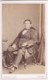 ANTIQUE CDV PHOTO - SEATED MAN. DR. WREFORD. WHITBY STUDIO - Old (before 1900)