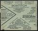 LSC Des CCP Avec Pubs: Général Motors Automobiles  Expo  - Agrafeuses BOSTITCH; Accumulateurs, Chimie E  Obl. 21/01/1936 - Franchise