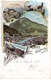 GAISBERG/Salzburg, Hotel Gaisbergspitze, Ort, Zahnradbahn-Station Zistel-Alpe, Regel & Krug, Leipzig, Litho-Karte,, - Salzburg Stadt