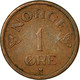 Monnaie, Norvège, Haakon VII, Ore, 1955, TTB, Bronze, KM:398 - Norvegia