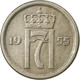 Monnaie, Norvège, Haakon VII, 25 Öre, 1955, TTB, Copper-nickel, KM:401 - Norvège