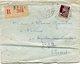 ALGERIE LETTRE RECOMMANDEE (F.M.) DEPART POSTE MILITAIRE 3-11-44 BPM 5 POUR LA FRANCE - Lettres & Documents