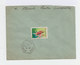 Sur Enveloppe Timbre Cameroun 50 C. Vert Jaune Et Rose. CAD Esska 1934. Vignette Jeux Et Santé. (789) - Lettres & Documents