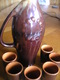 Clay Pitcher With 6 Shots - Other & Unclassified