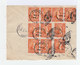 Sur Enveloppe Recommandée Douze Timbres Haïti 3 C. Orange P. Stenio Vincent. CAD Jacmel 1936. (791) - Haïti