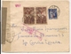 FRANCE - 1941 DOUBLE CENSORED COVER From CANTAL To LA CORUÑA - FRANCE CENSOR And VIGO Censor Red Mark - Also N (at Back) - WW II