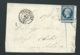 Lac, Yvert N° 14 Bleu Foncé Obltere Losange Pc 510 Bressuire En 1857     Aoa18013 - 1849-1876: Période Classique