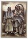 Thème  Indiens -- INDIANISCHES PAAR   --- Illustrateur Et Texte  K-D  KUBAT - Native Americans