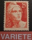 R1692/250 - 1945 - TYPE MARIANNE DE GANDON GRAVEE (4e SERIE) - N°729a NEUF** - VARIETE ➤➤➤ Impression Très Défectueuse - Neufs