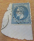 Timbre Napoléon III Lauré 20c Bleu YT N°29B Oblitéré Sur Fragment - Losange PC 4248 (Ugine) - 1863-1870 Napoléon III Lauré