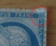 4 Timbres 20c Bleu Cérès YT N°60B (type II) - Oblitérés Sur Fragments (étoile) - 1871-1875 Ceres