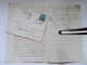 CHATEAUROUX INDRE 1864 2 Lettres Vente Charge BRIDOUX Rollinat + QUESNOY Sur DEULE Ambulant Sage Napoleon Empire - 1849-1876: Classic Period