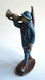 FIGURINE QUIRALU Soldat CASQUE ADRIAN BLEU TROMPETTE (2)- ALUMINIUM - Quiralu