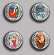 Marc Chagall Painting Fan ART BADGE BUTTON PIN SET 6 (1inch/25mm Diameter) 35 DIFF - Otros & Sin Clasificación