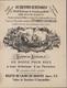 Calendrier Publicitaire 1877 Au Souvenir De Béranger Vêtements Sur Mesure Tailleurs Manufacturiers Draperie - Grossformat : ...-1900