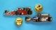 Delcampe - 2 PIN'S //   ** F1 FERRARI F1-90  MARLBORO ** . (Locomobile) ** F1 LIGIER JS37  RENAULT  GITANES BLONDES ** . (Winner) - F1